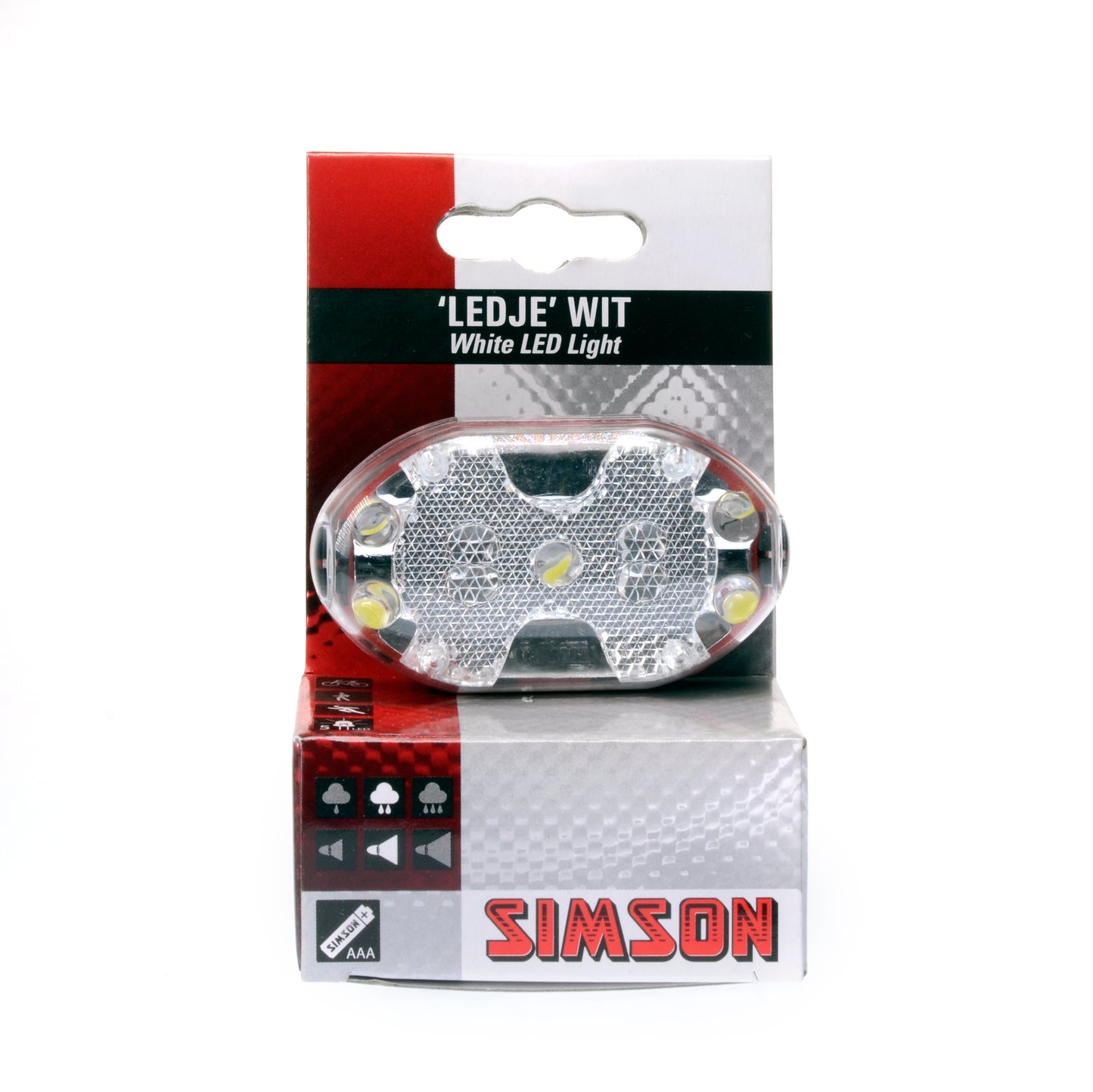 RE0602A Simson batterij voorlicht 5 LED