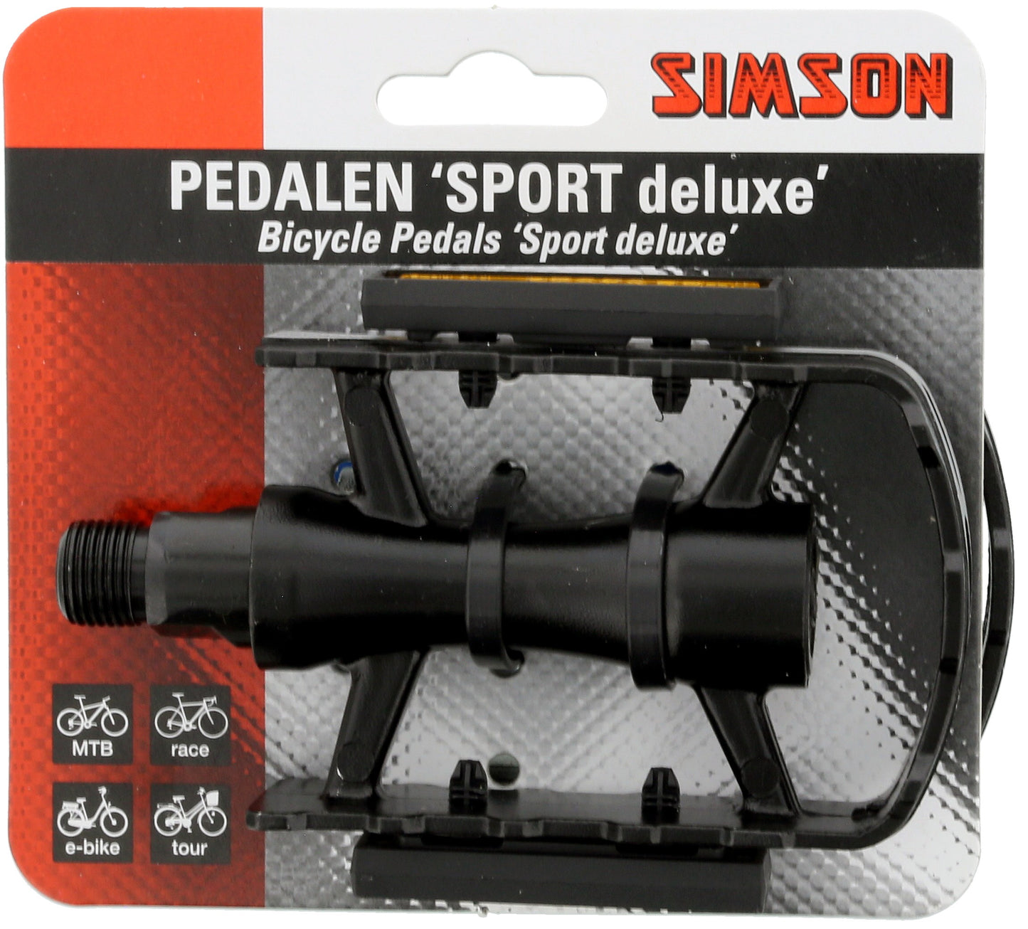 RE0103A Simson pedalen 'Sport deluxe'