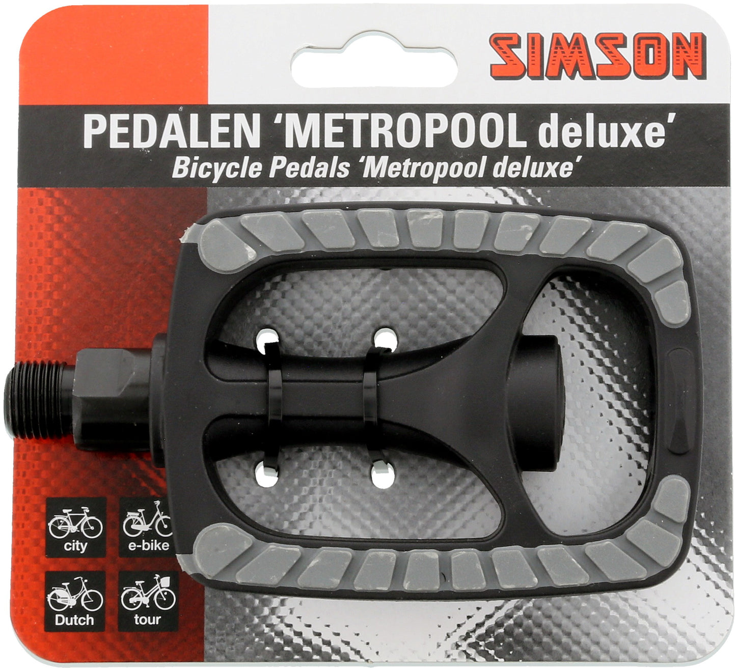 RE0204A Simson pedalen 'Metropool deluxe
