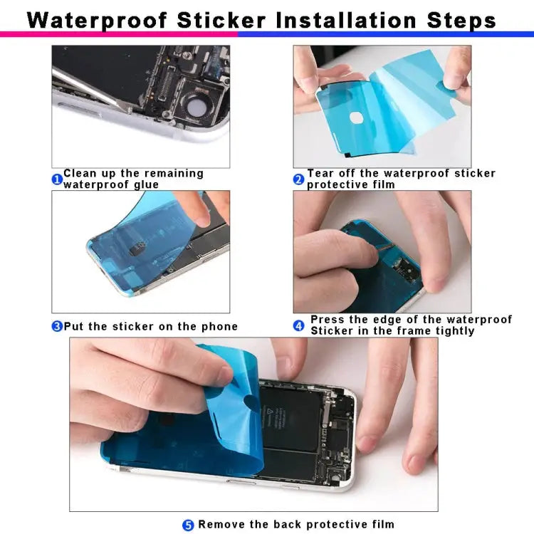 100 PCS LCD Frame Bezel Waterproof Adhesive Stickers for iPhone XR - 100 PCS for iPhone XR