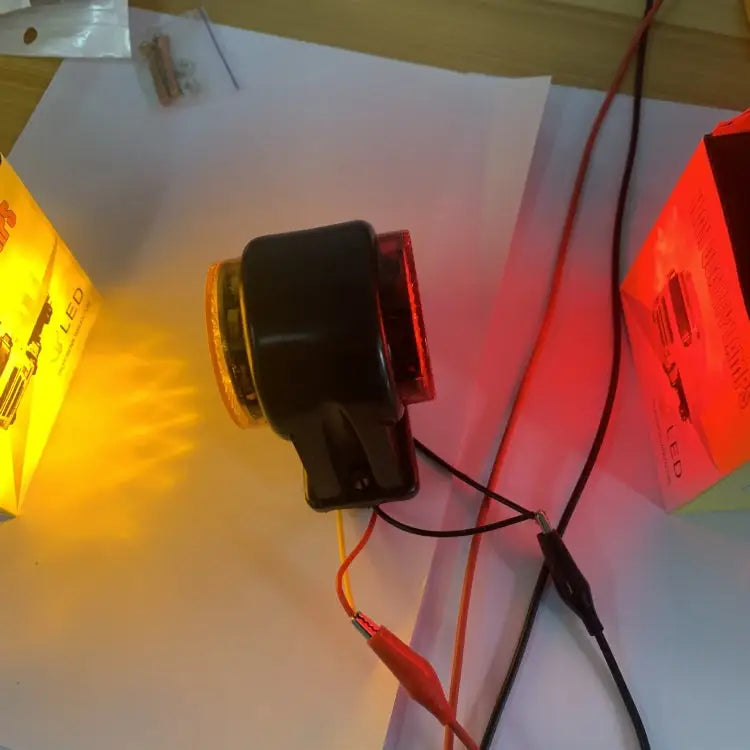 12/24V 2000-4000K 14 LEDs Truck Two-Color Side Light Trailer Side Tail Light 14 LEDs - 14 LEDs