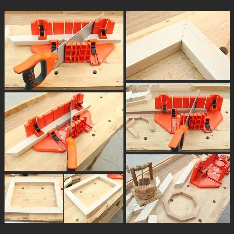 12 Inch Miter Saw Cabinets Multi-function Woodworking Hand Tools Home DIY Wood Working Hand Saws Clamped Box 12 Inch