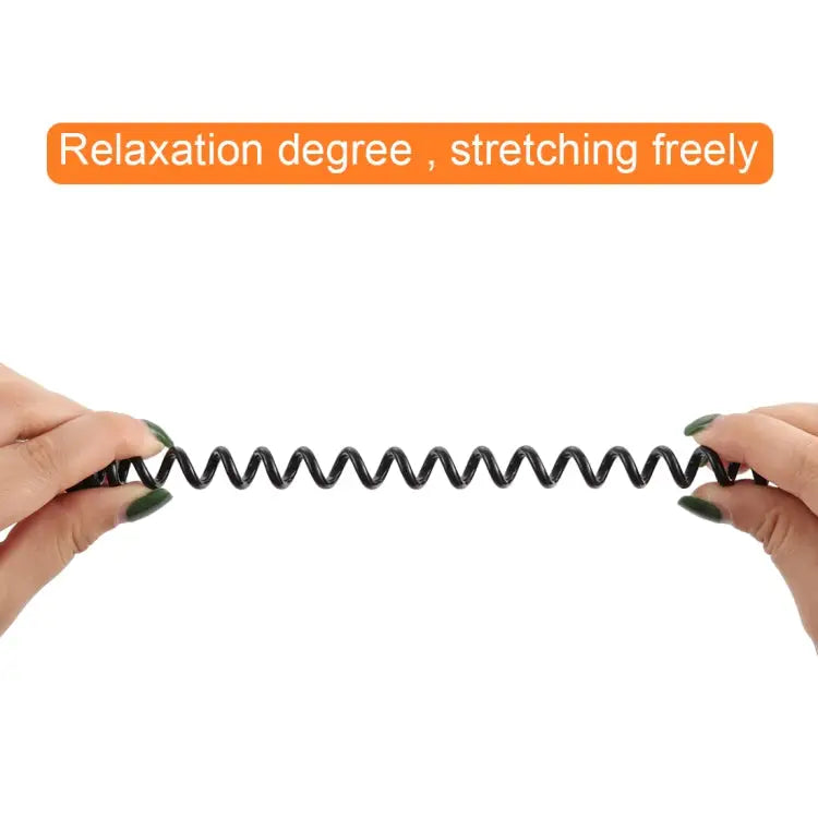 1m USB-A Male to USB-A Female Spring Coiled Cable AM to AF Length: 1.0m - AM to AF, Length: 1.0m