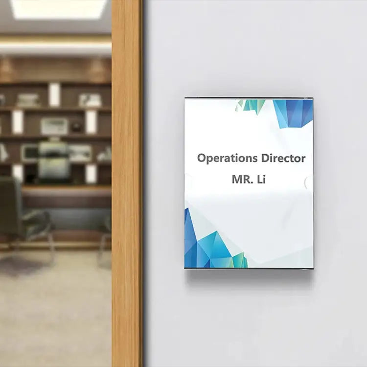 2 PCS 4x6 Inch Wall Mounted Acrylic Signage Bracket Wall Photo Frame Wall Photo Frame - Wall Photo Frame