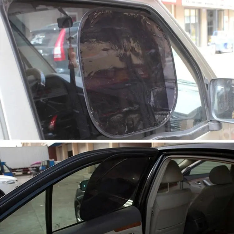 2 PCS Car Auto Sun Shades Side Window Sunshade Cover Block Static Cling Visor Shield Size: 45cm×37cm 45cm×37cm