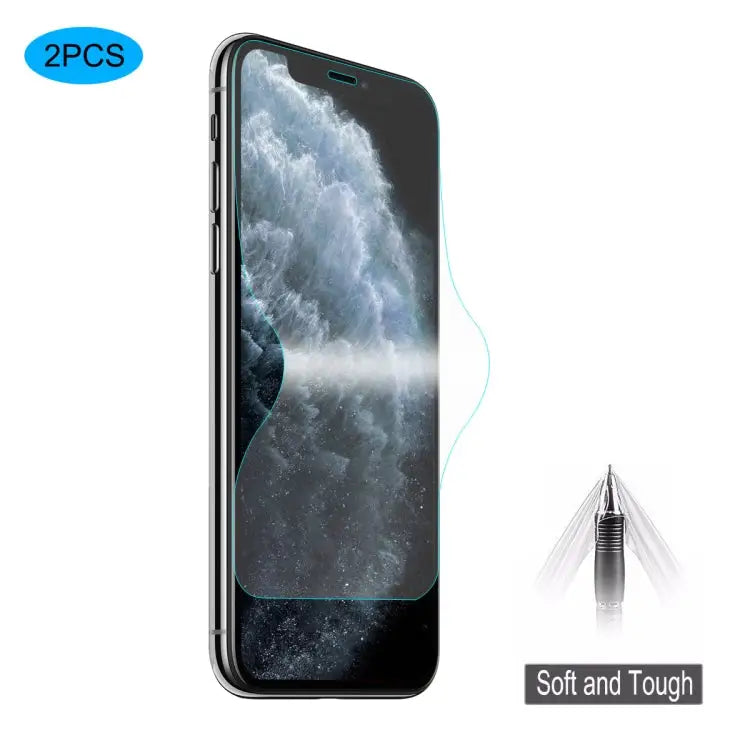 2 PCS ENKAY Hat-Prince 0.1mm 3D Full Screen Protector Explosion-proof Hydrogel Film For iPhone 11 / iPhone XR