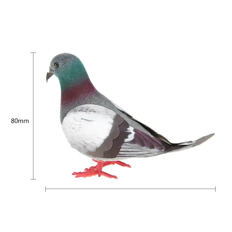 2 PCS Simulation Foam Pigeon Model Home Garden Ornament Miniature Decor Foam Pigeon - Foam Pigeon