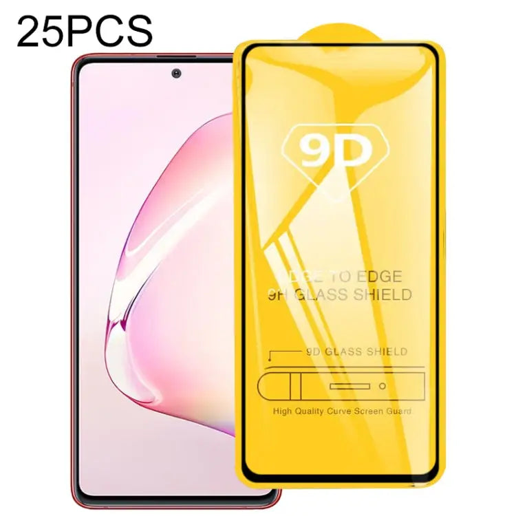 25 PCS 9D Full Glue Full Screen Tempered Glass Film For Vivo Z6 For Galaxy Note 10 Lite - For Galaxy Note 10 Lite