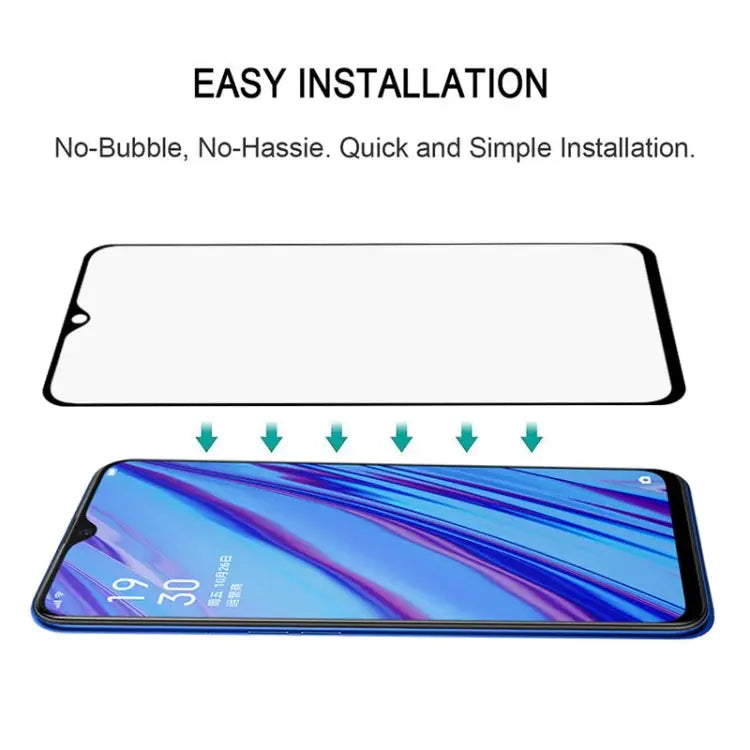 25 PCS For OPPO A5 / A9 (2020) / A56 5G Full Glue Full Cover Screen Protector Tempered Glass Film For OPPO A5 / A9(25