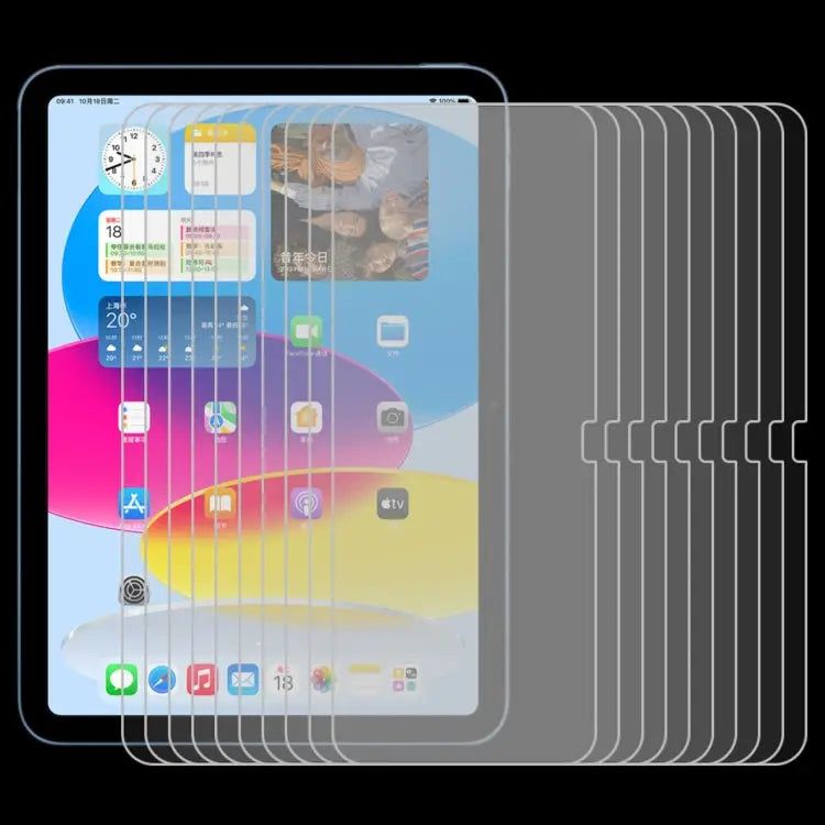 25pcs 0.26mm 9H 2.5D Explosion-proof Tempered Glass Film For iPad 10th Gen 10.9 2022(25 PCS) - For iPad 10th Gen 10.9