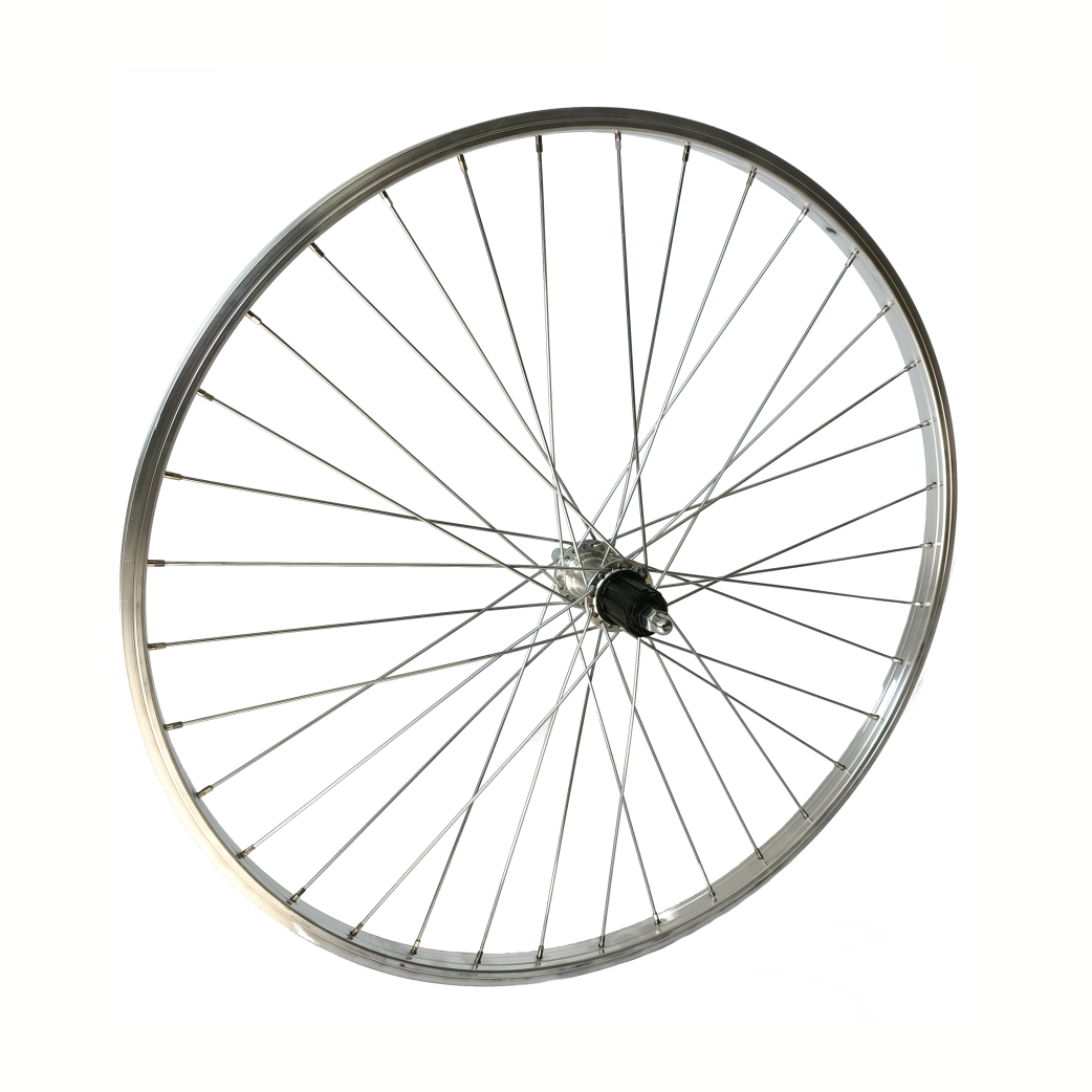 FG2202B Wiel achter 28"cassette vast zil