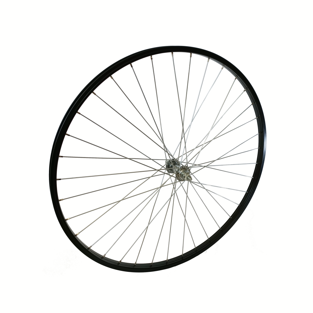 Z Voorwiel 28” Alu zwart vast zwart