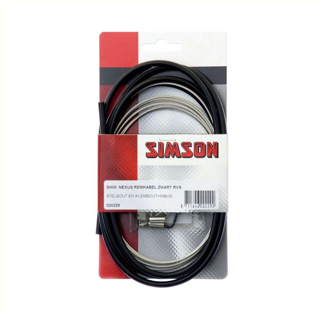 RC0904A Simson Nexus remkabel RVS zwart