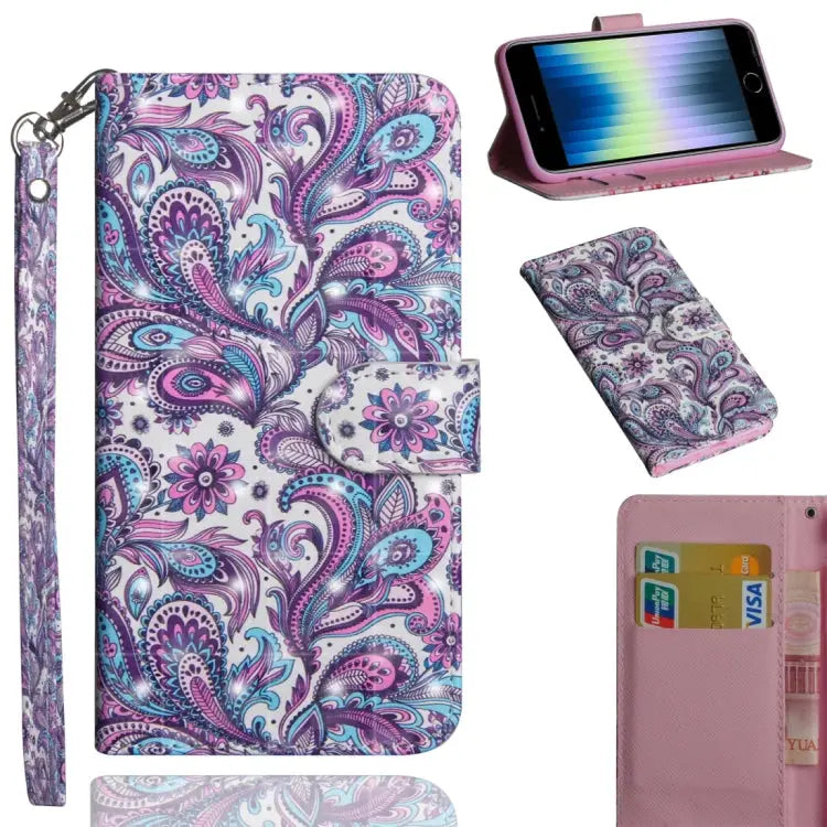 3D Painting Pattern Horizontal Flip TPU + PU Leather Case with Holder & Card Slots & Wallet & Lanyard For iPhone 11