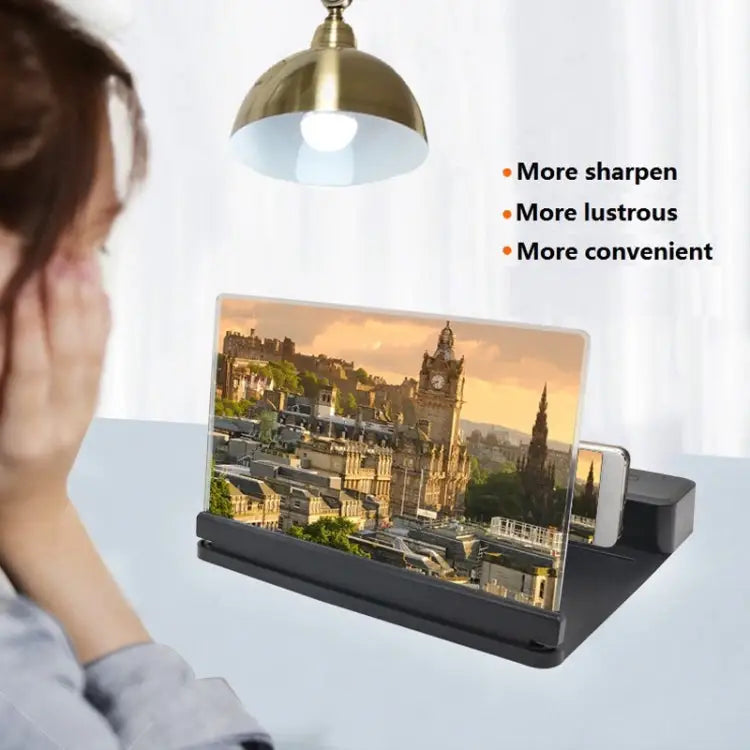 3D Phone Screen Magnifier HD Screen Smartphone Movie Video Magnifier Portable Folding Enlarged Screen Expander Stand