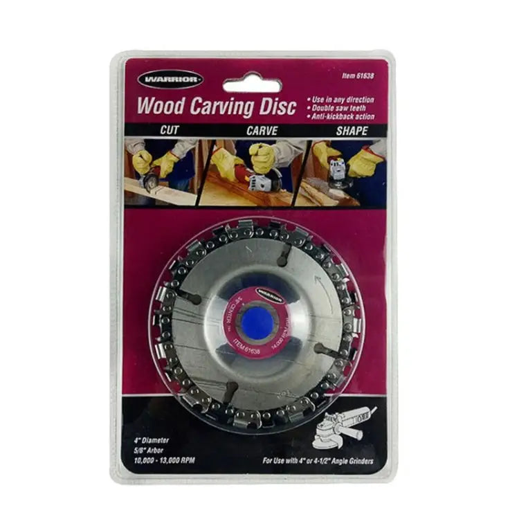 4 inch Disc Grinder and Chain 22 Tooth Fine Cut Chain for 100/115 Angle Grinder 4 inch Disc Grinder - 4 inch Disc