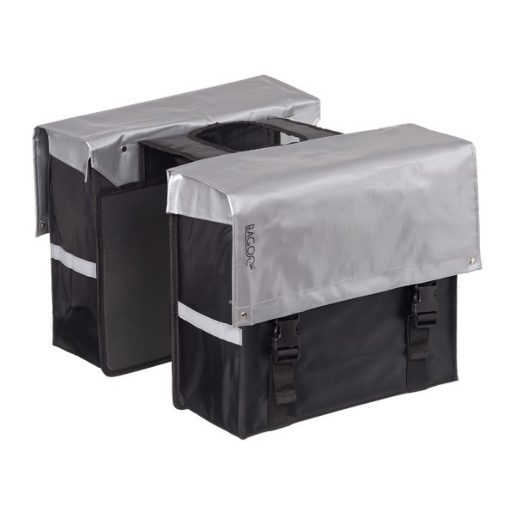 FC0801D Bagoo tas dubbel zilver/zwart 34