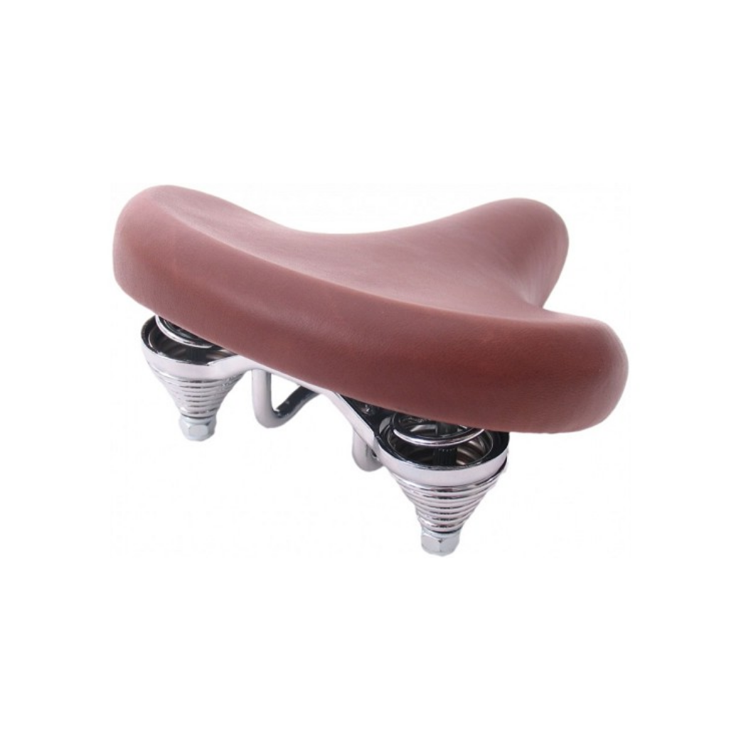 FB1402C zadel kind transportfiets bruin