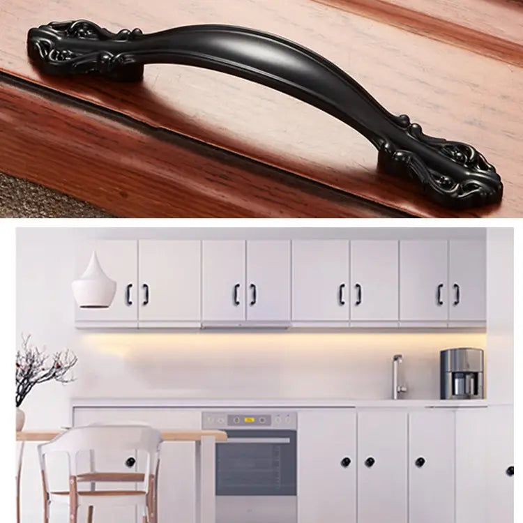 6032A-96 Simple Archaistic Zinc Alloy Handle for Cabinet Wardrobe Drawer Door Hole Spacing: 96mm 6032A-96 - 6032A-96