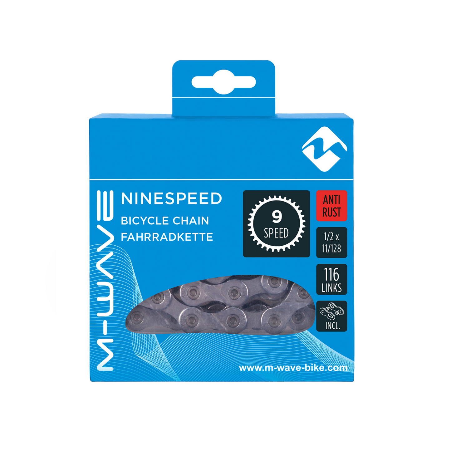 BD1204A Ketting M-wave 9 speed anti-ro
