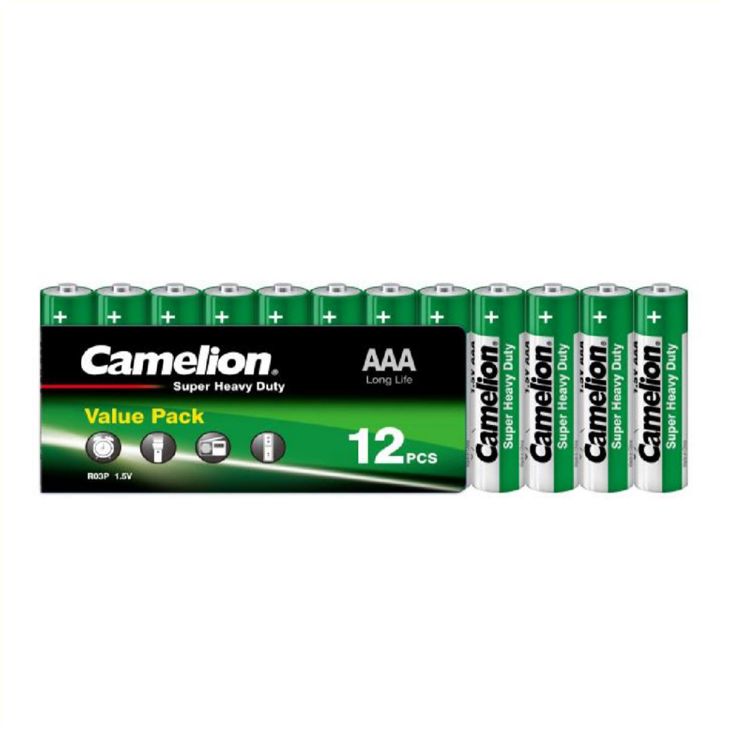 QA0103A Camelion Green zinc AAA per 12