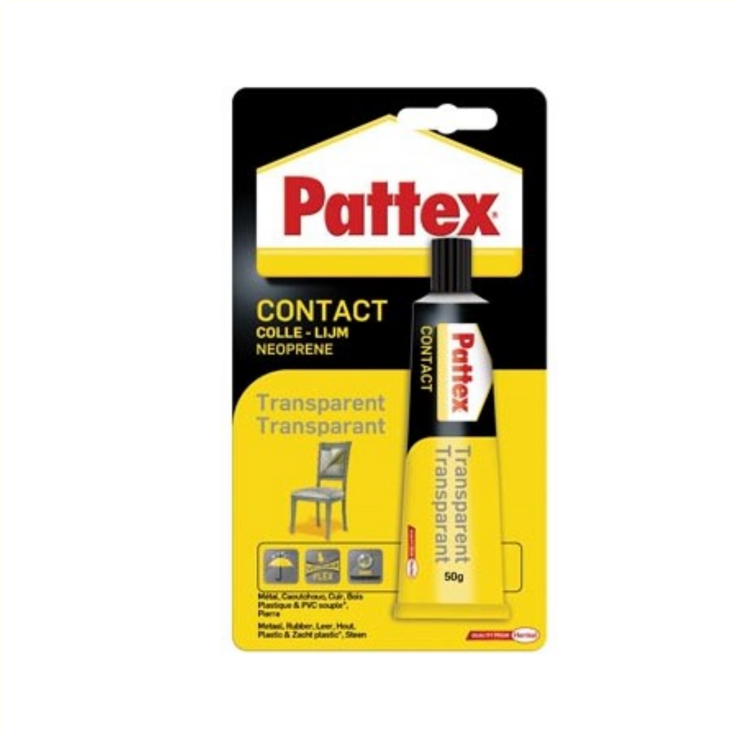 RB0105A Patex contactlijm 50gr transp.