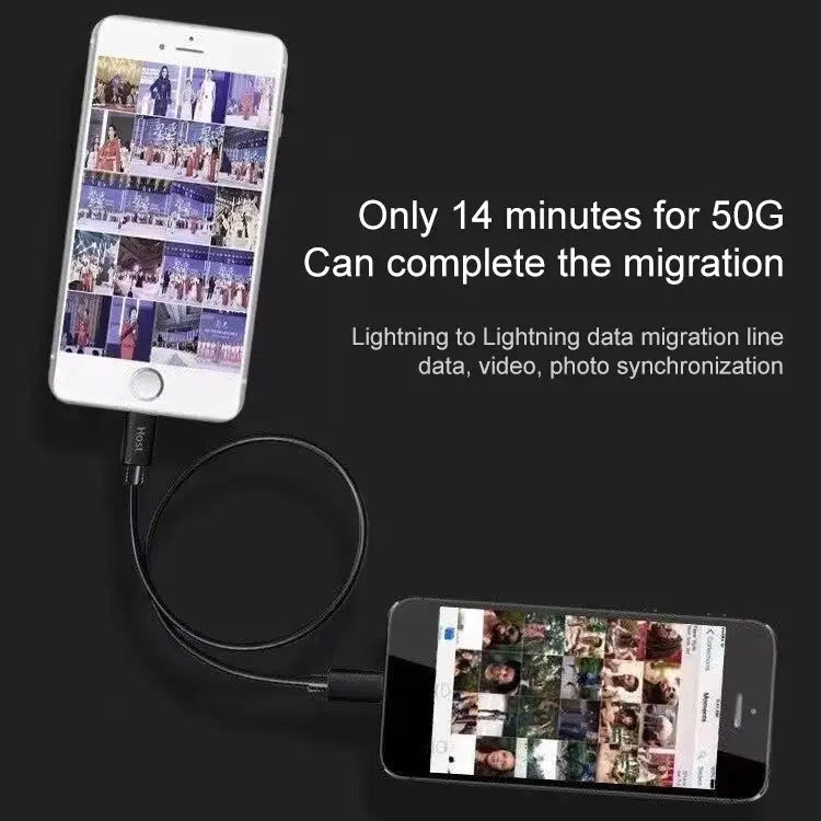 8 Pin to 8 Pin Data Migration Cable Support Charging Cable Length: 30cm