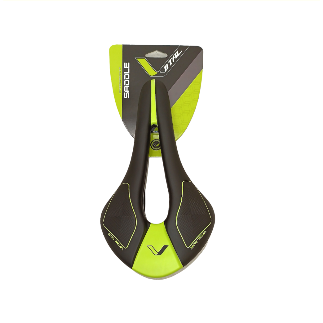 FA1401B Zadel Race/MTB groen/zwart