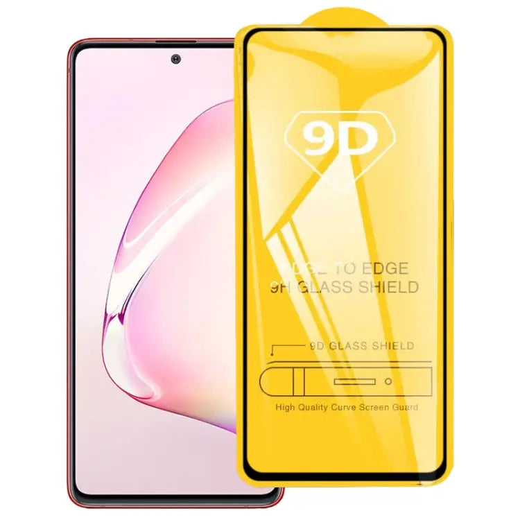 9D Full Glue Full Screen Tempered Glass Film For Vivo Z6 For Galaxy Note 10 Lite - For Galaxy Note 10 Lite - Mobile