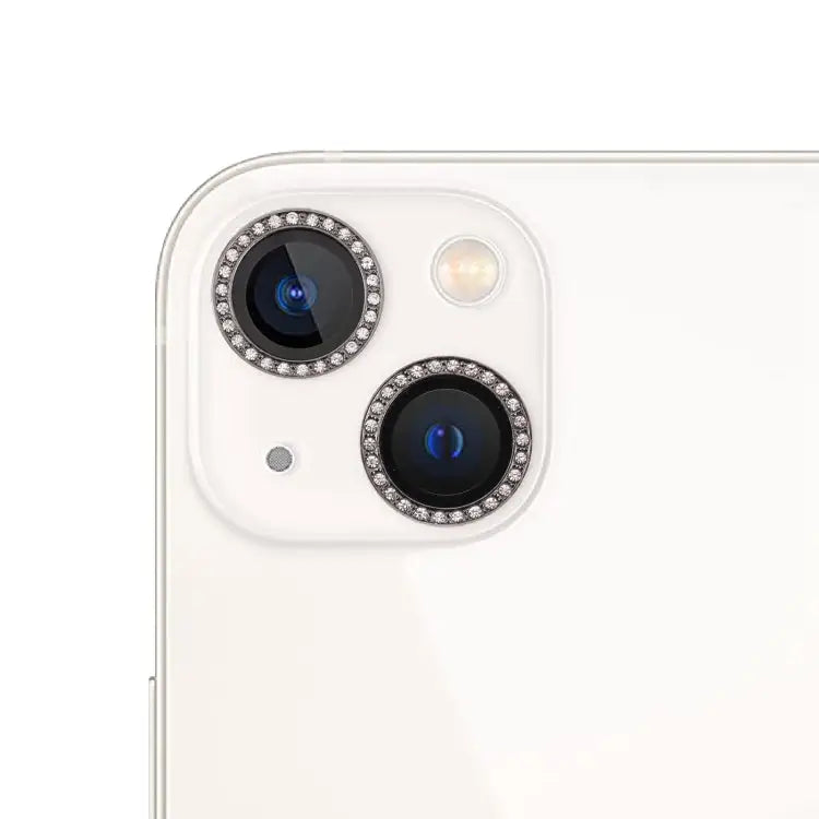 9H Point Drill Camera Lens Protector Circle For iPhone 13 - For iPhone 13 / Black - Apple Accessories