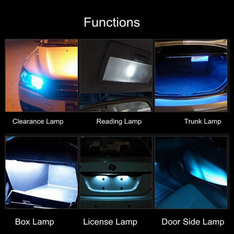 2 PCS 31mm DC12V / 1W / 6000K / 65LM 21LEDs SMD-3014 Car License Plate Light / Dome Light, with Decoder, 1W 31mm