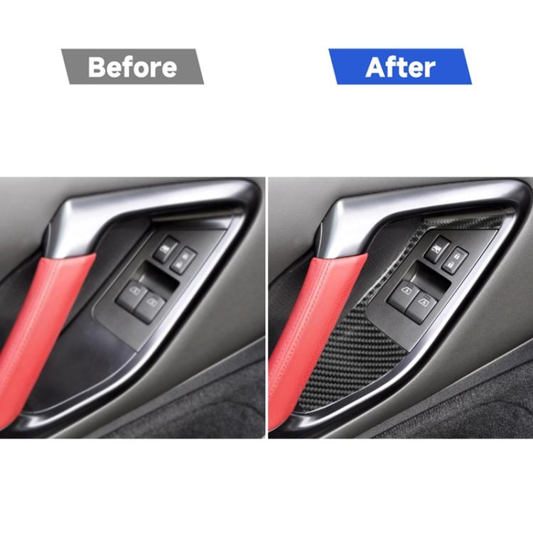 2 PCS Car Carbon Fiber Window Lift Defogger Panel Decorative Sticker for Nissan GTR R35 2008-2016, Left and Right Drive Universal, Window Lift Defogger Panel