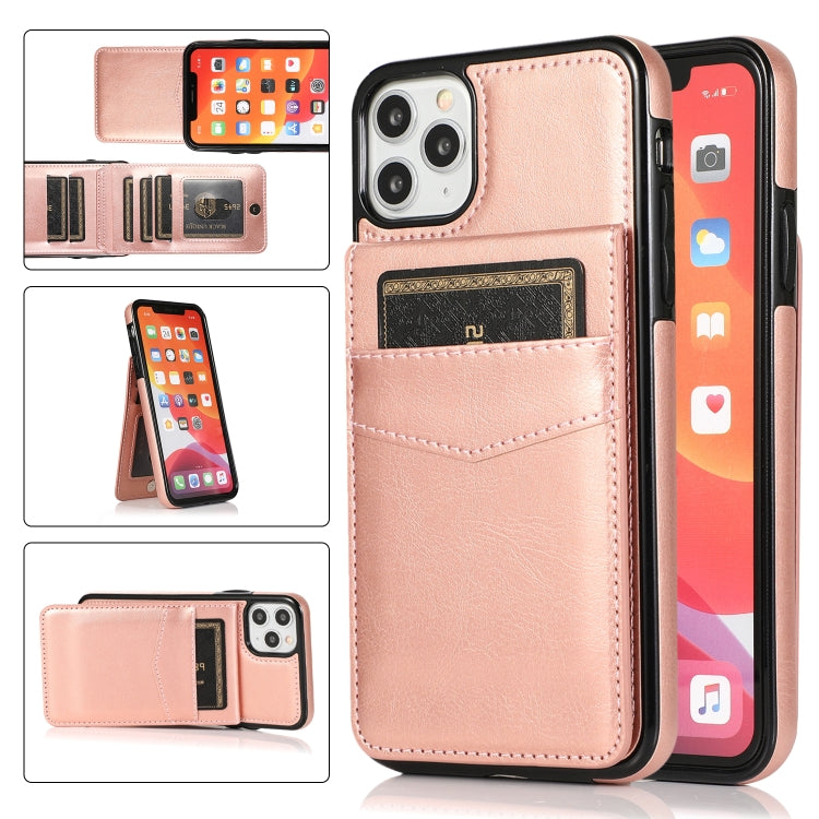 Solid Color PC + TPU Protective Case with Holder & Card Slots, For iPhone XR, For iPhone XS Max, For iPhone 11, For iPhone 11 Pro