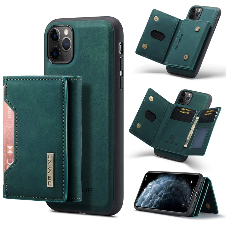DG.MING M2 Series 3-Fold Multi Card Bag + Magnetic Back Cover Shockproof Case with Wallet & Holder Function