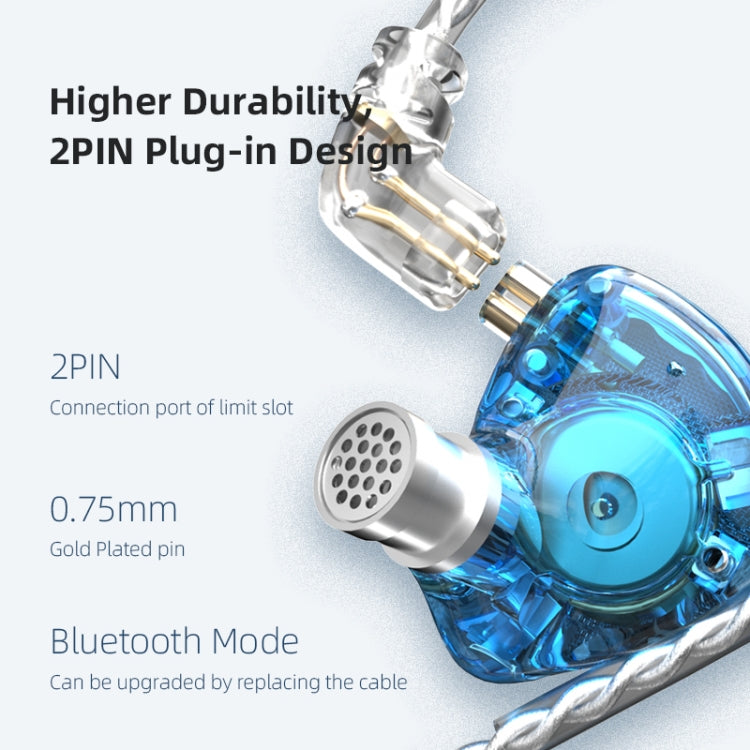 KZ ZAX 16-unit Ring Iron Sport Gaming In-ear Wired Earphone,, ZAX Mic Version(Black), ZAX Standard Version(Silver), ZAX Standard Version(Black), ZAX Mic Version(Silver)
