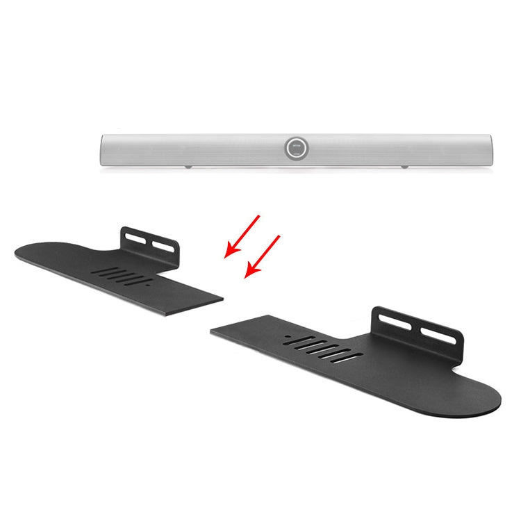 Split Sound Bar Wall-mount Bracket, For Philips CN-HTL2000 / 93 & HTL1500, For Amoi L2 / L3 / L5 / L7 / L8 / L9, For Harman/Kardon Citation Bar, For Ohayo H6 / H8, For Amoi U2 / U5 / U6 / U7, For Garinemax Speaker, For Sansui DV-91A / DV-92A...