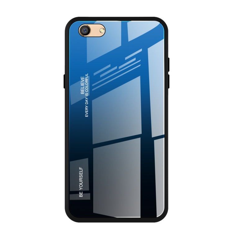 Gradient Color Glass Case, For Galaxy A7 (2018), For Xiaomi Mi Max 3, For Xiaomi Redmi 7A