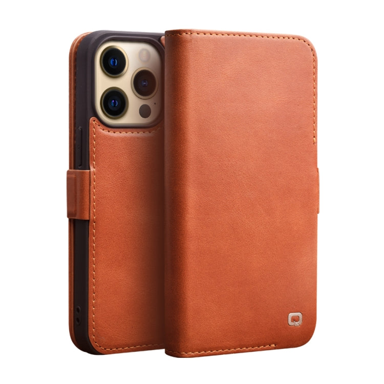 QIALINO Magnetic Buckle Leather Phone Case, For iPhone 13 mini, For iPhone 13, For iPhone 13 Pro, For iPhone 13 Pro Max