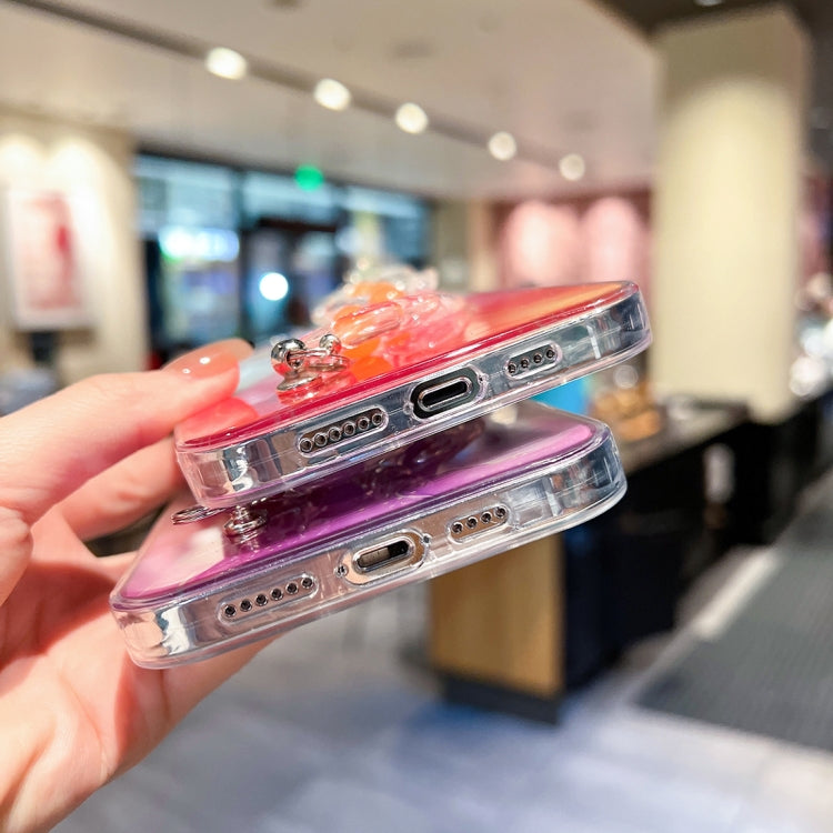 Gold Halo Marble Pattern Case with Flower Bracelet, For iPhone 13 Pro Max, For iPhone 12, For iPhone 12 Pro, For iPhone 12 Pro Max, For iPhone 11, For iPhone 11 Pro Max