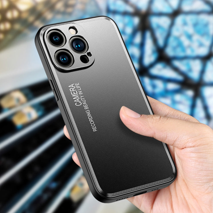 Light and Shadow Series Frosted Metal Phone Case, For iPhone 14, For iPhone 14 Plus, For iPhone 14 Pro, For iPhone 14 Pro Max