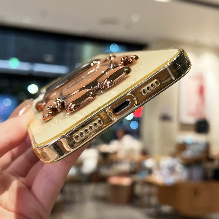Plating Astronaut Holder TPU Phone Case, For iPhone 14, For iPhone 14 Plus, For iPhone 14 Pro