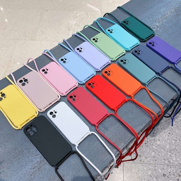 Crossbody Lanyard Liquid Silicone Case, For iPhone 14 Pro Max