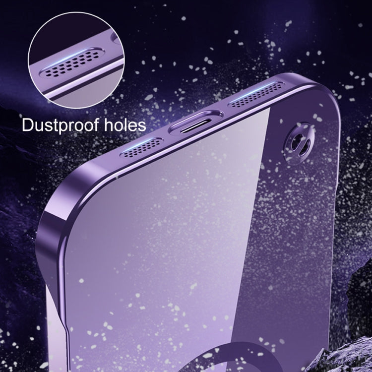 Electroplating Frameless Magsafe Magnetic PC Phone Case, For iPhone 14, For iPhone 14 Pro