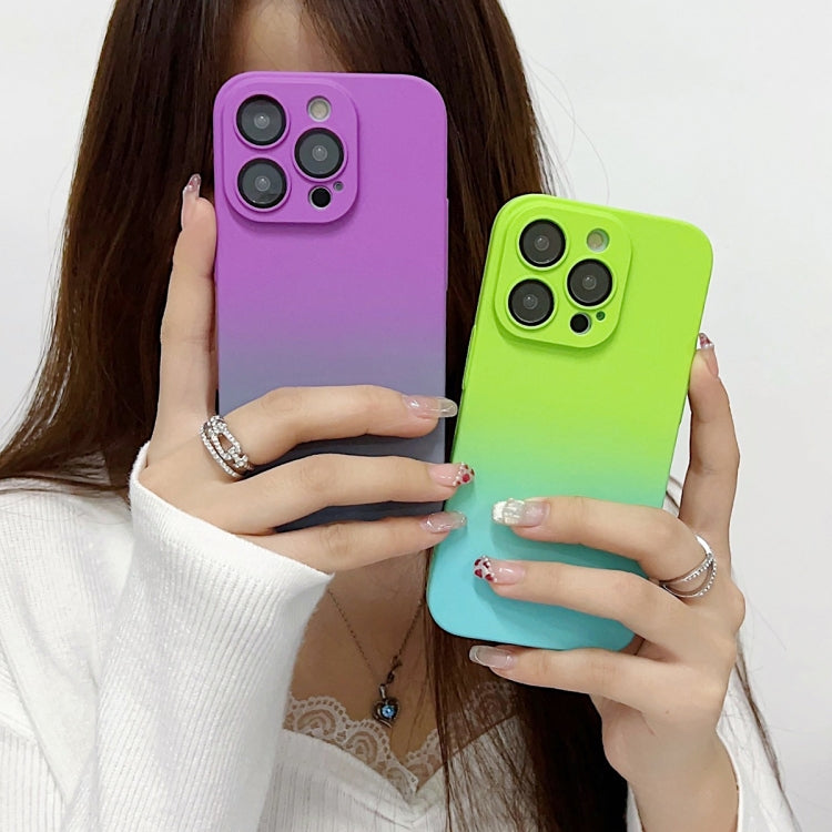 Skin Feel Gradient Phone Case, For iPhone 14 Plus, For iPhone 13 Pro, For iPhone 13, For iPhone 12 Pro Max
