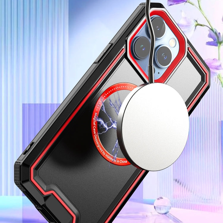 Armour Two-color MagSafe Magnetic TPU + PC Phone Case