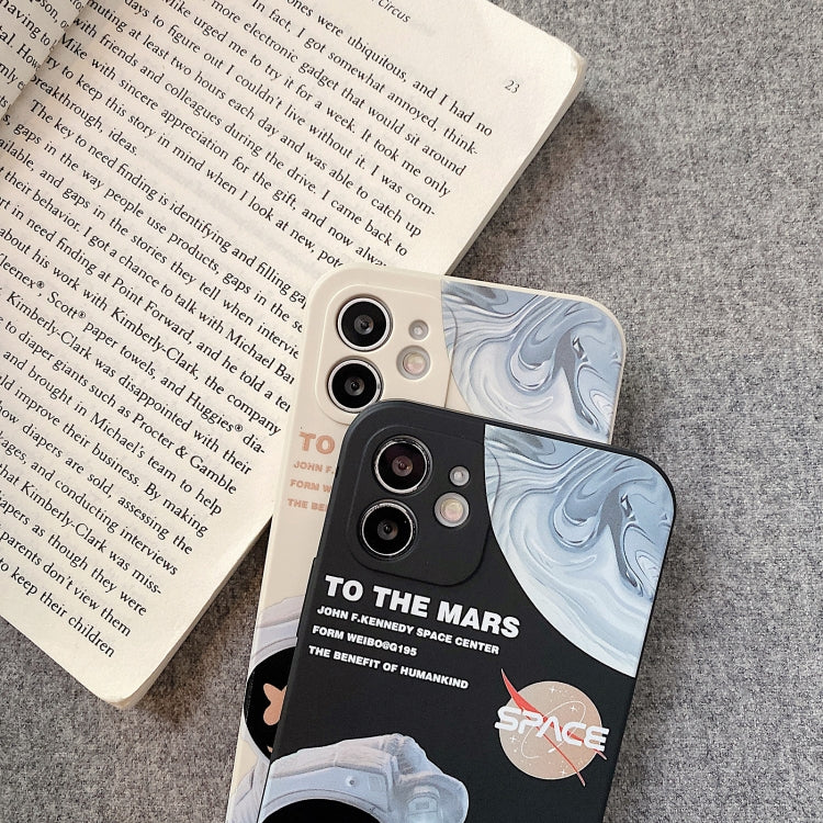 Martian Astronaut Pattern Shockproof Phone Case, For iPhone 14 Pro Max, For iPhone 14 Pro, For iPhone 14 Plus, For iPhone 14, For iPhone 13 Pro Max, For iPhone 13 Pro, For iPhone 13, For iPhone 12 Pro Max, For iPhone 12 Pro, For iPhone 12...