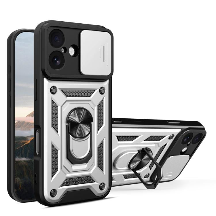 Sliding Camera Cover Design TPU+PC Phone Case, For iPhone Air, For iPhone 16e, For iPhone 16 Pro Max