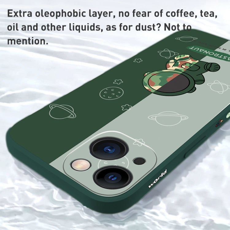 Color Contrast Astronaut Pattern TPU Phone Case