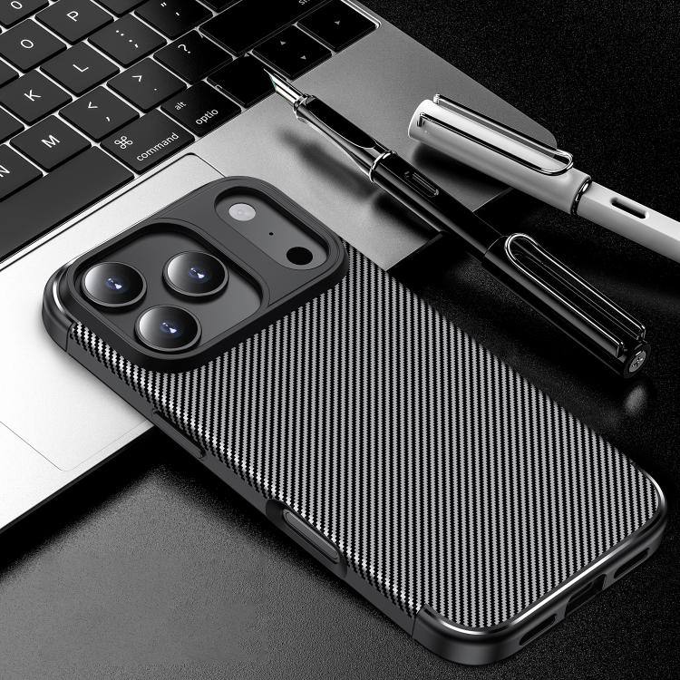 Carbon Fiber Texture Shockproof TPU Phone Case, For iPhone 17 Pro Max, For iPhone 17 Pro, For iPhone 17, For iPhone Air, For iPhone SE 2024, For iPhone 16 Pro Max, For iPhone 16 Pro, For iPhone 16 Plus, For iPhone 16, For iPhone 15 Pro Max