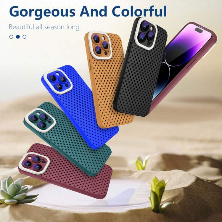 Hollow Heat Dissipation TPU Phone Case, For iPhone 14 Plus, For iPhone 14, For iPhone 14 Pro, For iPhone 14 Pro Max, For iPhone SE 2022 / 2020 / 8 / 7